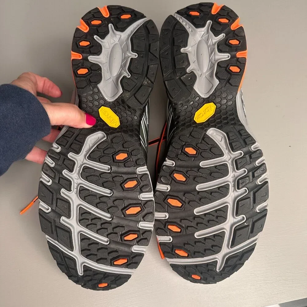 North Face Flash Dry Ultra Equity Orange & Gray Shoes Size 11
